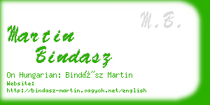 martin bindasz business card